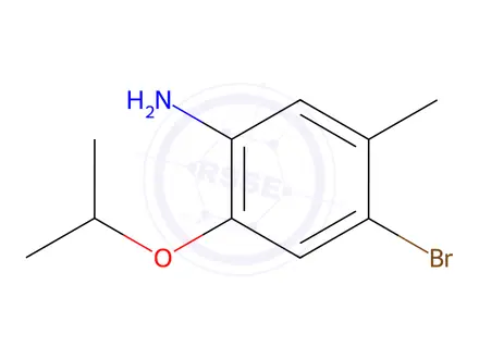 Chemical structure of 4-Bromo-2-isopropoxy-5-methylaniline
