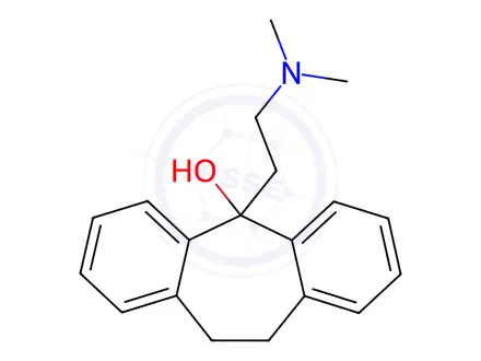 Chemical structure of 5-[2-(Dimethylamino)ethyl]-10,11-dihydro-5H-dibenzo[a,d]cyclohepten-5-ol
