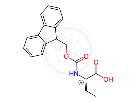 Chemical structure of Fmoc-D-Abu-OH
