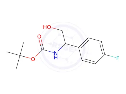 Chemical structure of tert-butyl (1-(4-fluorophenyl)-2-hydroxyethyl)carbamate