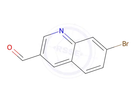 Chemical structure of 7-Bromoquinoline-3-carbaldehyde