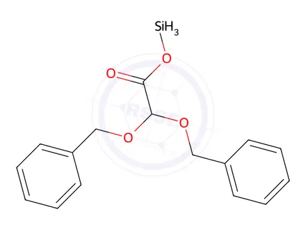 Chemical structure of DIBENZYLOXYACETOXYSILANE