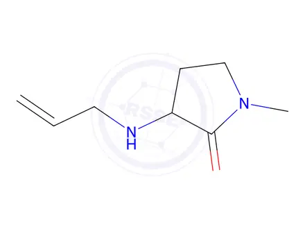 Chemical structure of 1-methyl-3-[(prop-2-en-1-yl)amino]pyrrolidin-2-one