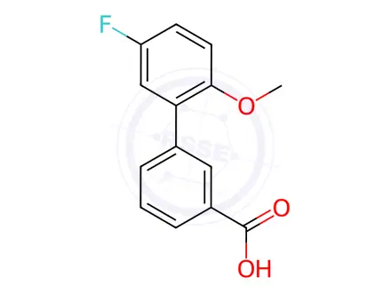 Chemical structure of 3-(5-Fluoro-2-methoxyphenyl)benzoic acid