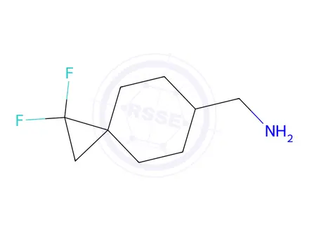 Chemical structure of 1-{1,1-difluorospiro[2.5]octan-6-yl}methanamine hydrochloride
