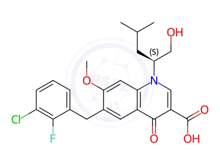 Chemical structure of Elvitegravir Impurity C