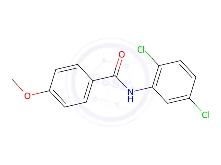Chemical structure of N-(2,5-dichlorophenyl)-4-methoxybenzamide