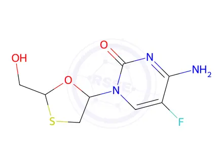 Chemical structure of Emtricitabine Racemic Mixture