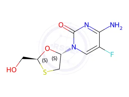 Chemical structure of 2-epi Emtricitabine