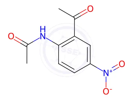 Chemical structure of N-(2-Acetyl-4-nitrophenyl)acetamide