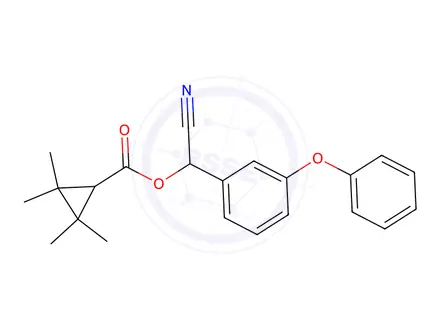 Chemical structure of Fenpropathrin
