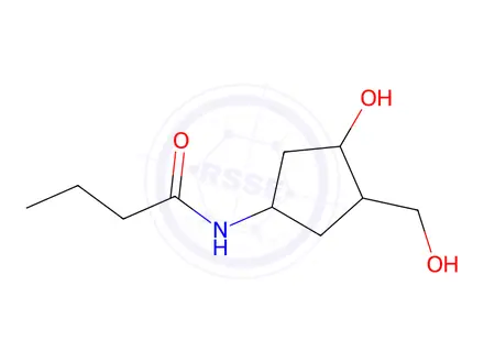 Chemical structure of N-(3-Hydroxy-4-(hydroxymethyl)cyclopentyl)butyramide