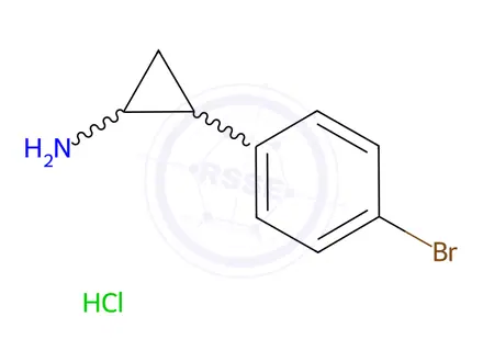 Chemical structure of 2-(4-Bromophenyl)Cyclopropanamine Hydrochloride