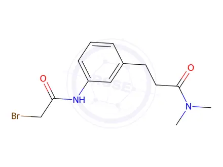 Chemical structure of 3-{3-[(2-Bromoacetyl)amino]phenyl}-N,N-dimethylpropanamide
