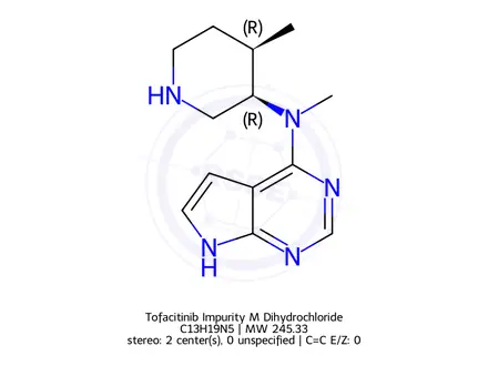 Chemical structure of Tofacitinib Impurity M