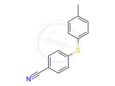 Chemical structure of Benzonitrile, 4-[(4-methylphenyl)thio]-
