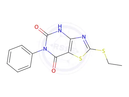 Chemical structure of 2-(Ethylthio)-6-phenylthiazolo[4,5-d]pyrimidine-5,7(4H,6H)-dione