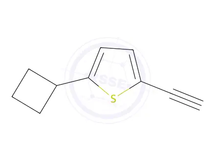 Chemical structure of 2-Cyclobutyl-5-ethynylthiophene