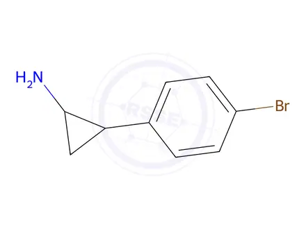 Chemical structure of 2-(4-Bromophenyl)cyclopropanamine