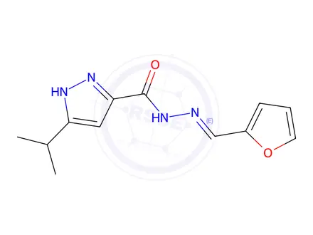 Chemical structure of N'-(Furan-2-ylmethylene)-3-isopropyl-1H-pyrazole-5-carbohydrazide