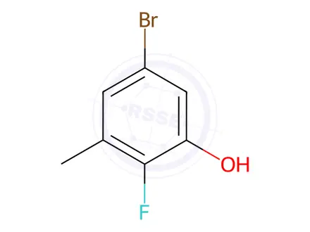 Chemical structure of 5-Bromo-2-Fluoro-3-Methylphenol