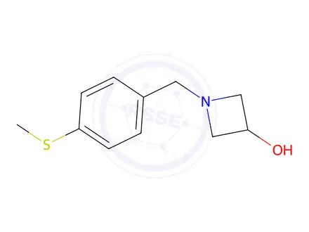 Chemical structure of 1-{[4-(methylsulfanyl)phenyl]methyl}azetidin-3-ol