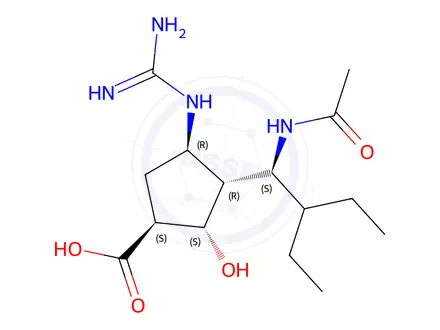 Chemical structure of Peramivir