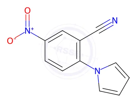 Chemical structure of 5-Nitro-2-(1H-pyrrol-1-yl)benzonitrile