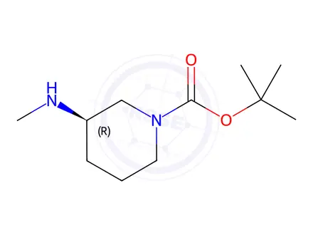 Chemical structure of (R)-1-N-Boc-3-methylamino piperidine