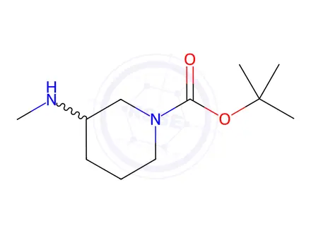 Chemical structure of 1-Boc-3-(Methylamino)piperidine