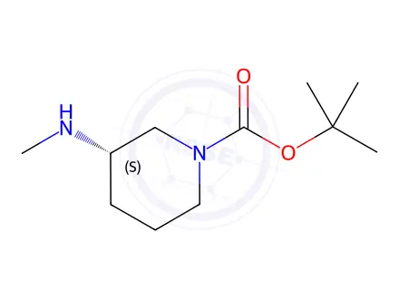Chemical structure of (S)-1-N-Boc-3-methylaminopiperidine