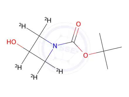 Chemical structure of tert-butyl 3-hydroxyazetidine-1-carboxylate-2,2,3,4,4-d5