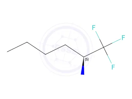 Chemical structure of (S)-1,1,1-trifluoro-2-hexylamine