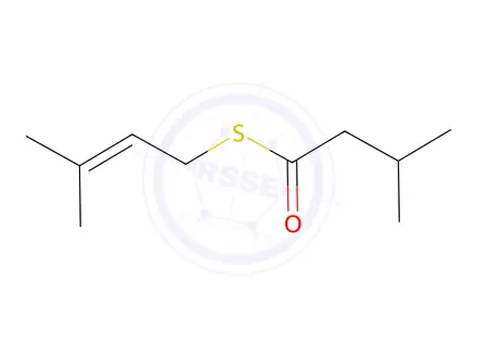 Chemical structure of S-(3-Methylbut-2-en-1-yl) 3-methylbutanethioate