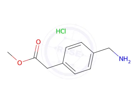 Chemical structure of Methyl 2-(4-(aminomethyl)phenyl)acetate hydrochloride