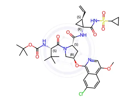 Chemical structure of Asunaprevir