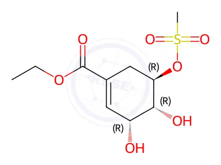 Chemical structure of Oseltamivir Impurity 334