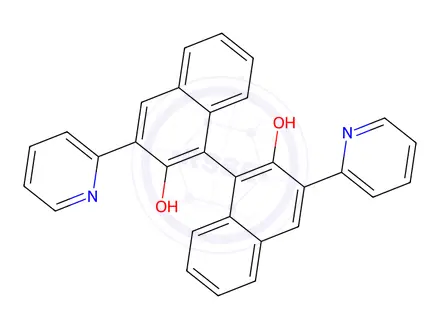 Chemical structure of (R)-3,3'-Di(pyridin-2-yl)-[1,1'-binapthalene]-2,2'-diol