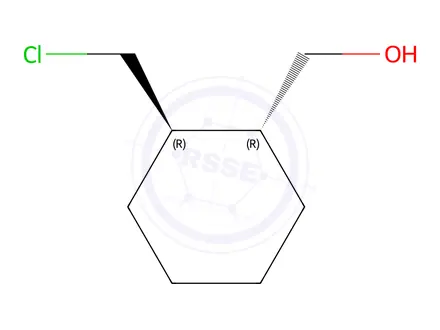 Chemical structure of trans-2-(Chloromethyl)cyclohexanemethanol