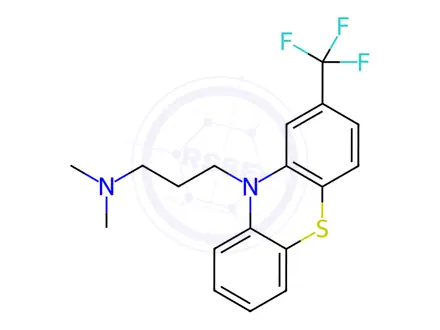 Chemical structure of Triflupromazine