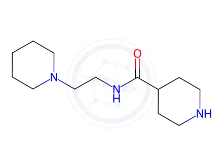 Chemical structure of N-(2-Piperidin-1-ylethyl)piperidine-4-carboxamide