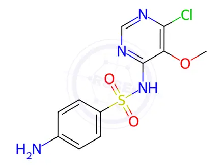 Chemical structure of Sulfadoxine Impurity C