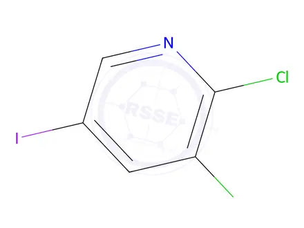 Chemical structure of 2,3-dichloro-5-iodopyridine