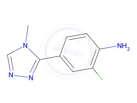 Chemical structure of 2-Chloro-4-(4-methyl-4H-1,2,4-triazol-3-yl)aniline