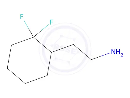 Chemical structure of 2-(2,2-Difluorocyclohexyl)ethan-1-amine