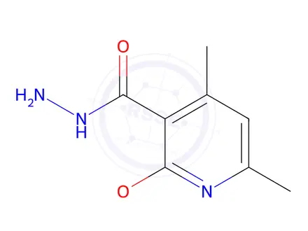 Chemical structure of 3-Pyridinecarboxylicacid,2-ethoxy-4,6-dimethyl-,hydrazide(9CI)