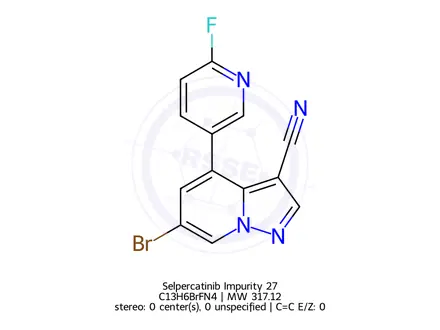 Chemical structure of 6-Bromo-4-(6-fluoro-3-pyridinyl)-pyrazolo[1,5-a]pyridine-3-carbonitrile