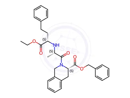 Chemical structure of Quinapril Benzyl ester