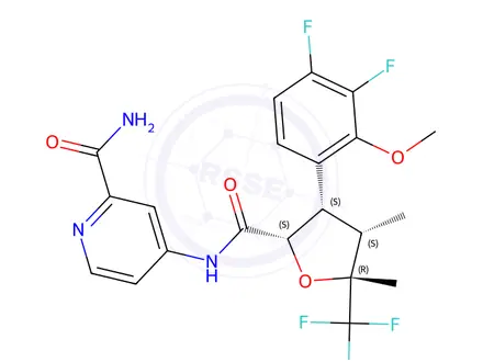 Chemical structure of (2S,3S,4S,5R)Suzetrigine