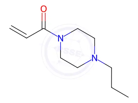 Chemical structure of Piperazine, 1-(1-oxo-2-propenyl)-4-propyl-(9CI)